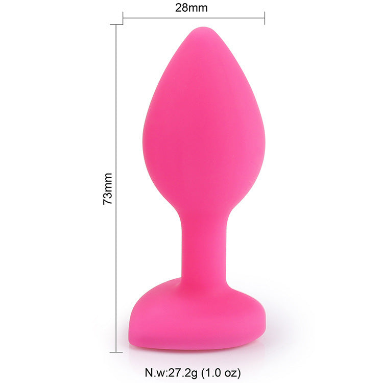 Pleasurez Anaalitappi Setti Sydän, turvallinen ja pehmeä anaali-insertti, sydämen muotoisella designilla.