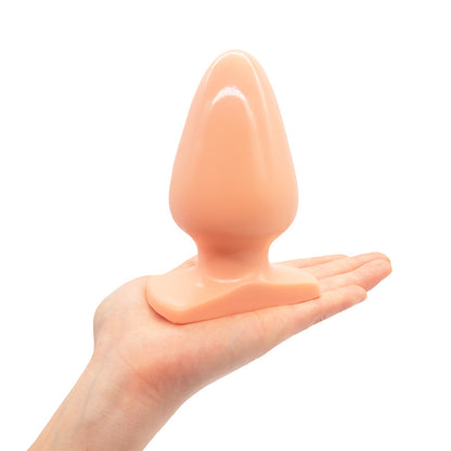 Musta PLEASUREZ Anaalitappi Extra, ergonominen anaali-insertti, pehmeä ja turvallinen käytössä.