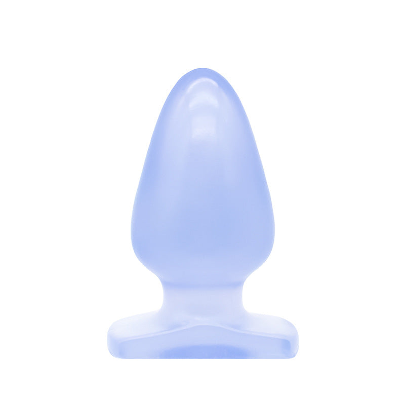 Musta PLEASUREZ Anaalitappi Extra, ergonominen ja pehmeä anaaliapeli, näkyvissä kuvassa.