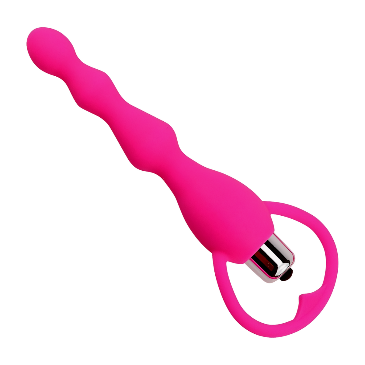 Mustan PLEASUREZ Anaali Anustappi Helmi Pulse, elastinen ja tyylikäs anaali-insertti, helmi- ja pulssikuviolla.