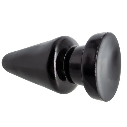 Iso PLEASUREZ Anaali-anustappi, musta, silikonista, ergonominen ja litteä muoto, sopii aloittelijoille ja edistyneille.