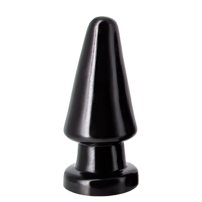 Iso PLEASUREZ Anaali Anustappi Cone musta, kestävä ja mukava anaalituote, sopii kokemuksen lisäämiseen.