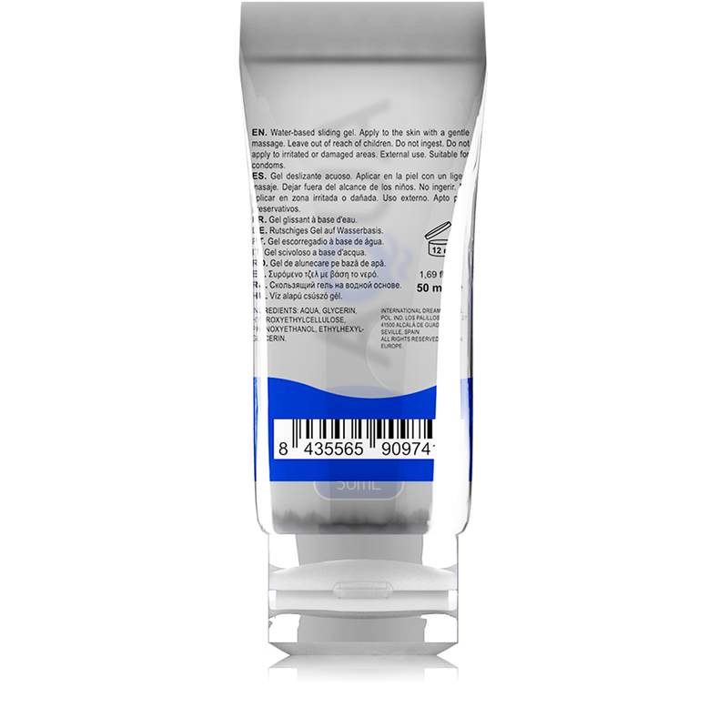 AQUA-liukuvoide 50ml, vesipohjainen liukuvoide, geeli purkissa, sopii intiimi- ja seksuaalikäyttöön.