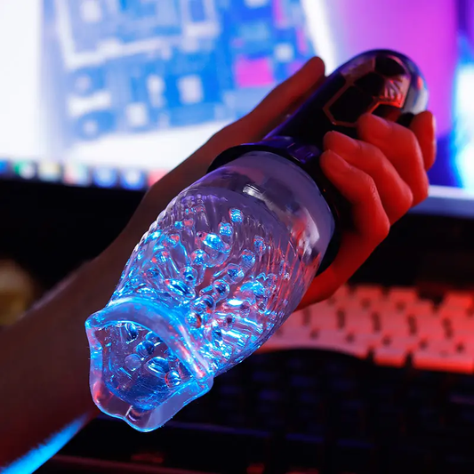 Pleasurez-automaattinen masturbaattori 360 miesten seksilelu, pehmeä ja laadukas seksituote, kuva näkyvissä.
