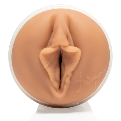 Fleshlight Girls Autumn Falls -masturbaattori, realistinen tekopenis ja yksityiskohtainen sisäpuoli, tuoksuu ja tuntuu luonnolliselta.