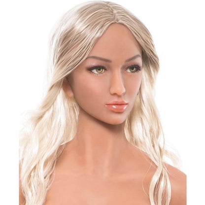 Blondi-seksinukke, EXTREME TOYS - realistinen seksinukke blondi väriä ja yksityiskohtia korostaen.