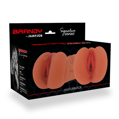 JAMYJOB TEKOVAGINA BRANDY CYBER GIRL miesten seksilelu, realistinen tekovagina ja cyber-teemainen muoto.