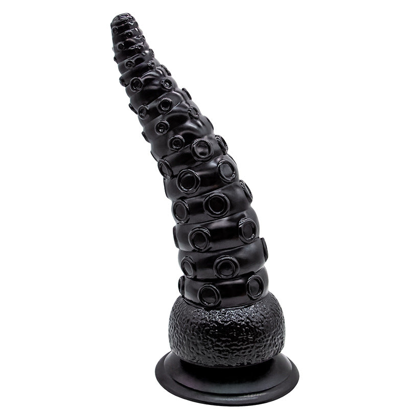 Mustan PLEASUREZ DILDO LONKERO KISS -tyylikäs ja realistinen dildo, sopii intiimiin käyttöön.