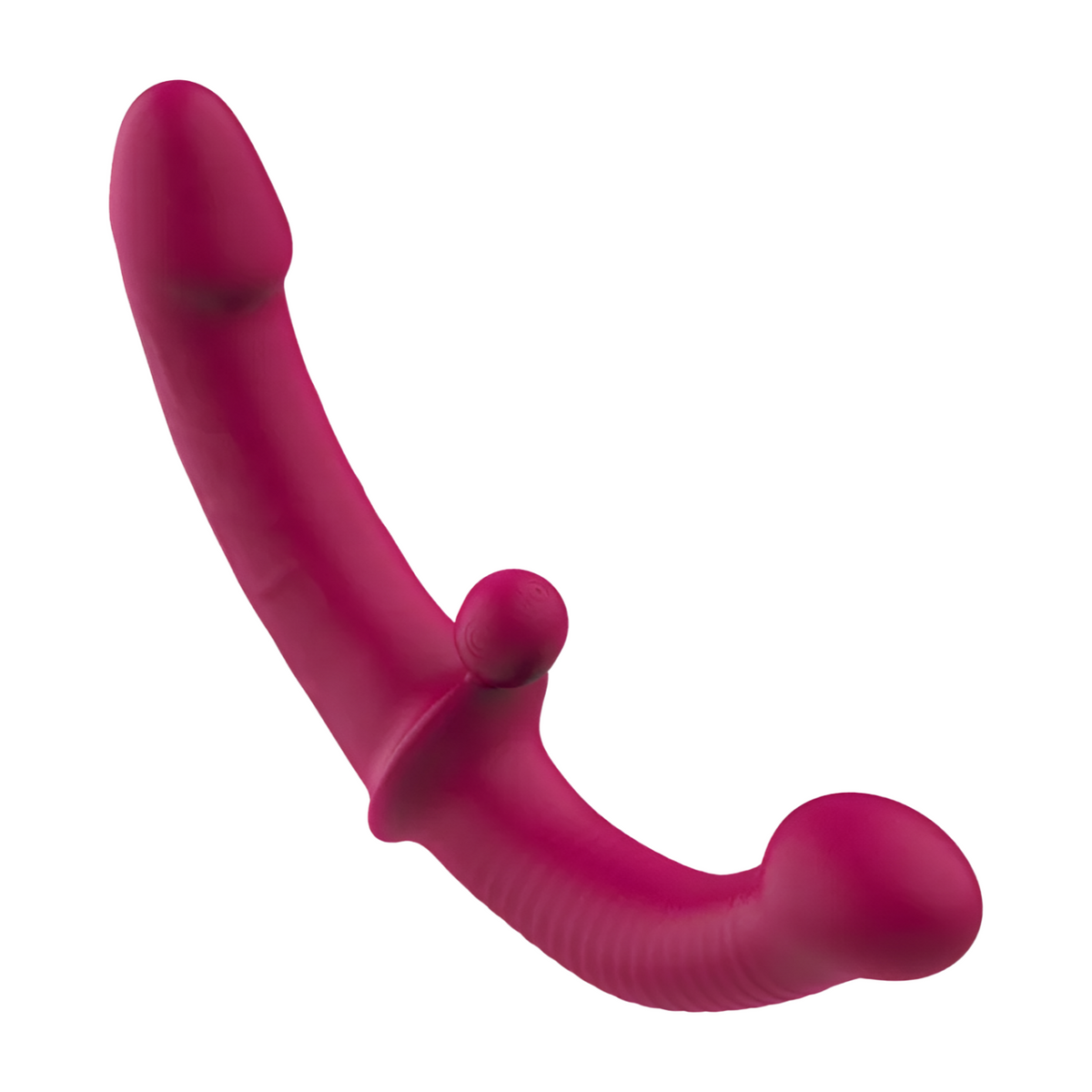 Pleasurez Dildo Tupla -värisevä dildo, pehmeä ja realistinen, kahden rakastelupinnan suunniteltu nautintoon.