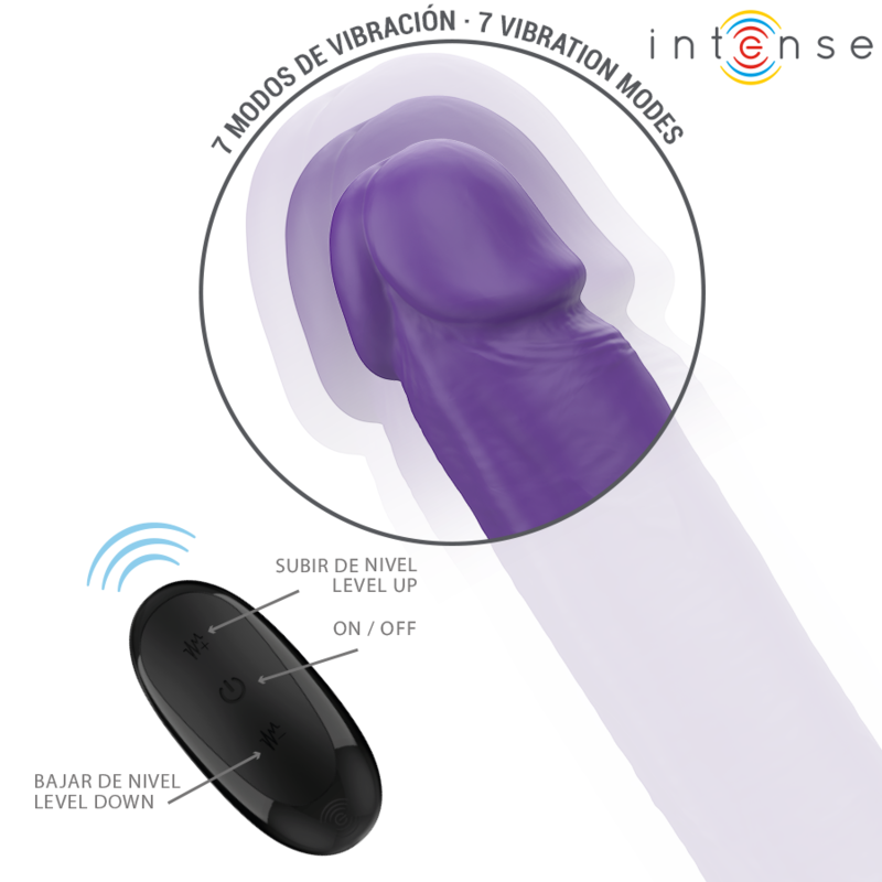 Kaksipäinen INTENSE Gunter -dildo vibraattori naisten seksilelu, sileä ja joustava, erikokoisia päitä, intiimi käyttö.