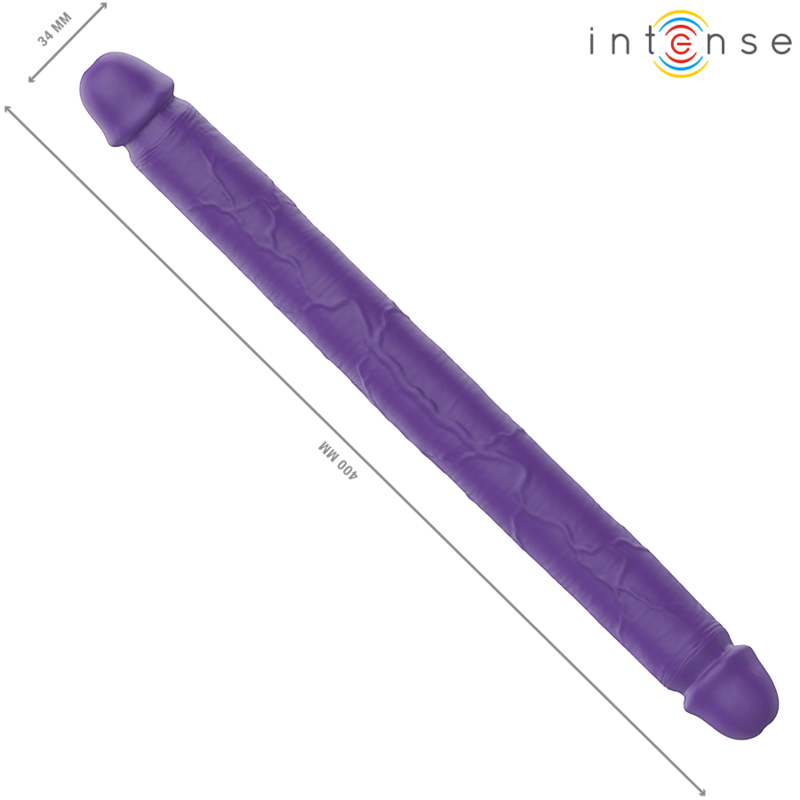 INTENSE Kaksipäinen Gunter dildo ja vibraattori naisten seksilelu, soveltuu erogeenisiin alueisiin.