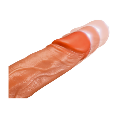 Pleasurez Dildo-vibraattori liike, realistinen dildo, pehmeä ja joustava materiaal, sopii erogeenisiin alueisiin.