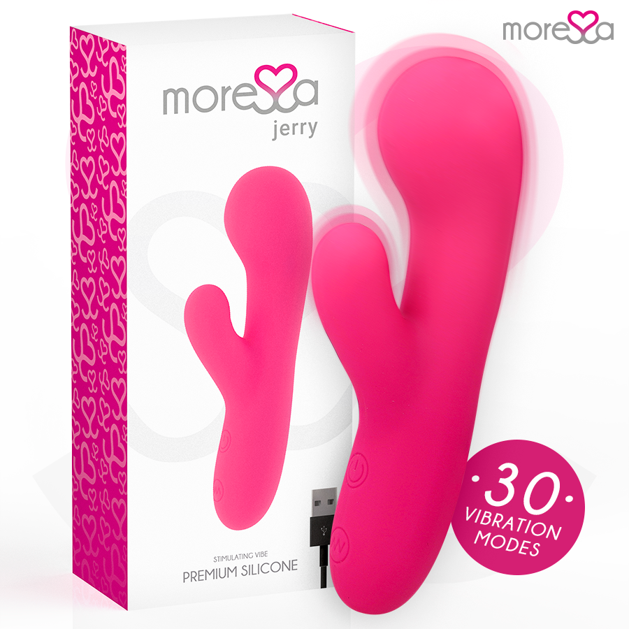 Moressa G-Piste Vibraattori Jerry naisten seksilelu, pehmeä ja ergonominen, suunniteltu G-pisteen stimulointiin.