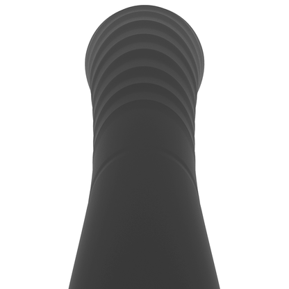 Rithual G-Piste Vibraattori Kriyan naisten seksilelu, musta ja ergonominen, kuvassa lähellä kehon muotoa.