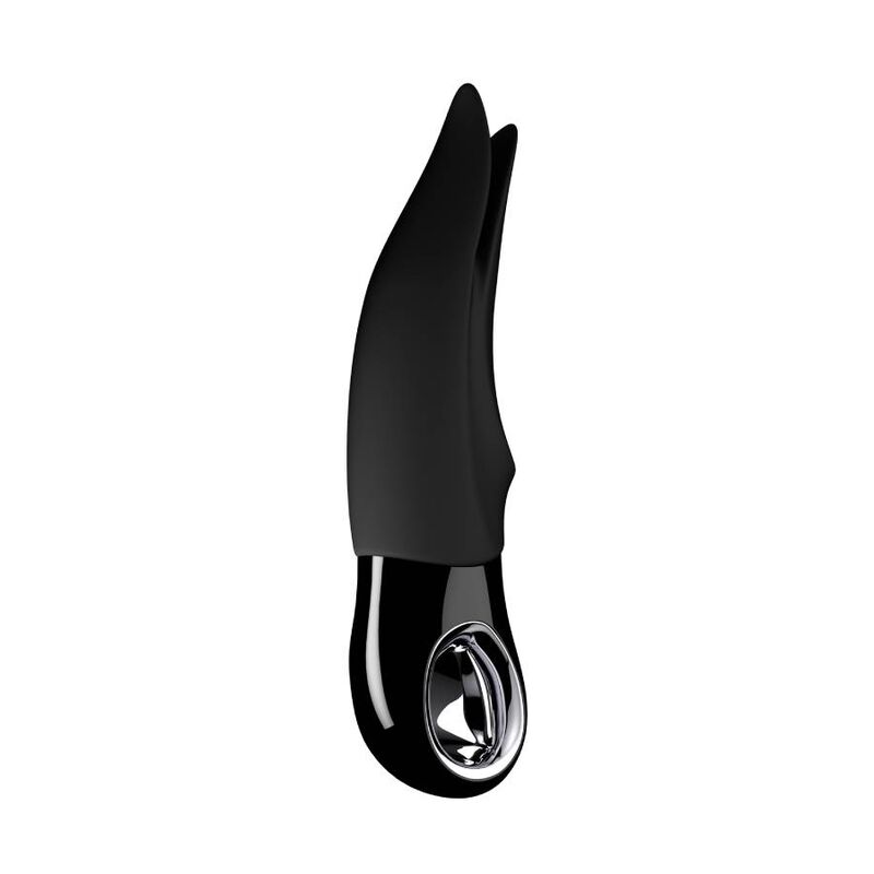 Black FUN FACTORY VIBRAATTORI VOLTA vibrator with textured surface and ergonomic design, displayed on a neutral background.