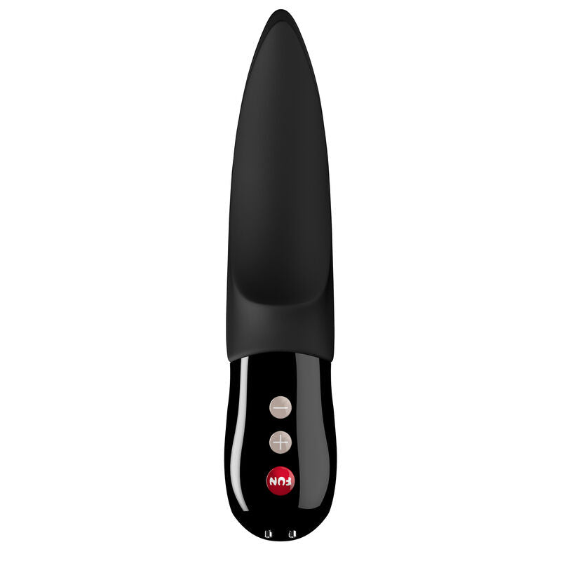 Black Fun Factory VIBRAATTORI VOLTA vibrator with textured surface, designed for pleasure and personal intimacy.