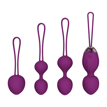 Pleasurez Kegel-pallosetti ja vibraattori naisten seksilelu, monipuolinen ja kestävän muovinen setti.