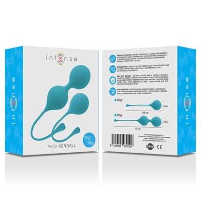 INTENSE Kegel-Pallot Kendall naisten seksilelu, kevyt ja pehmeä kegel-pallojen setti kehon vahvistamiseen ja intiimihoitoon