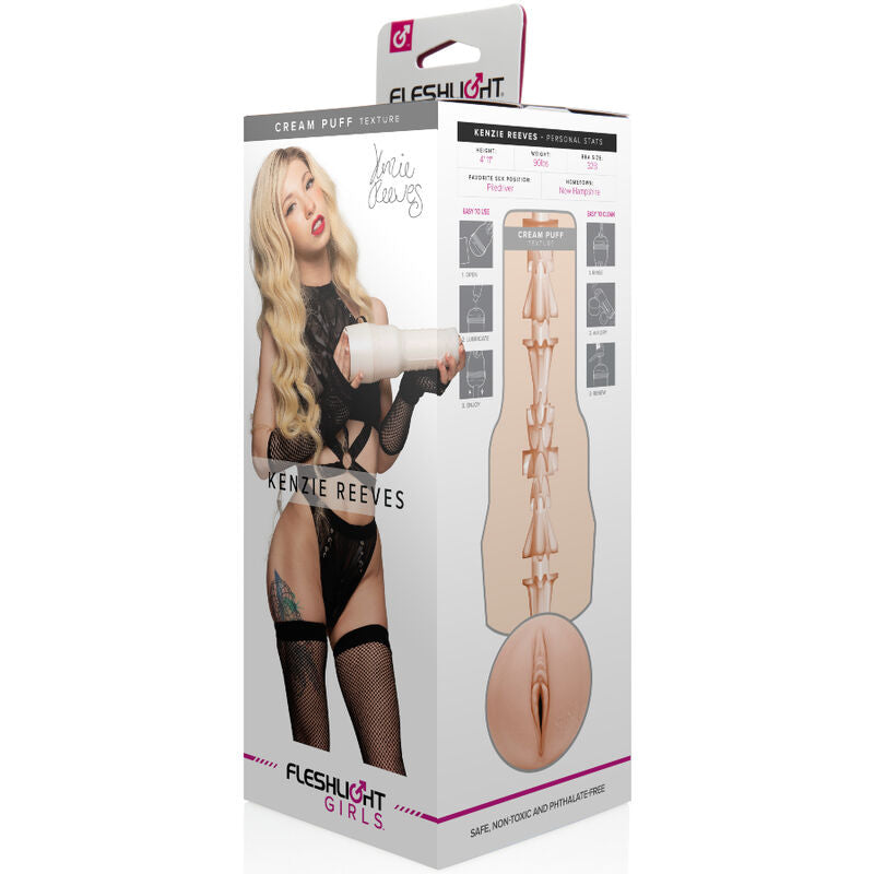 Kenzien Reeves Fleshlight miesten seksilelu, Fleshlight Girls -sarjan realistinen seksilelu miesten nautintoon.
