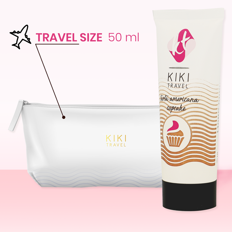NINA KIKI liukuvoide Kiki Kuppikakku, 50 ml, koostumus näkyvissä, helppokäyttöinen ja miellyttävä liukuvoide.