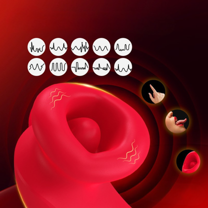 Pleasurez IMU Kiss clitoral vibrator with sleek design, black color, and textured surface for targeted stimulation.