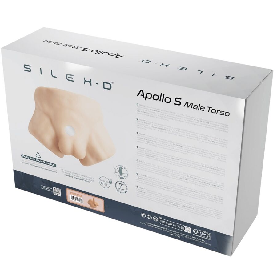 SILEXD Apollo S karamellin värinen miesten seksilelu, miesvartalo-dildo, realistinen ja laadukas seksinukke