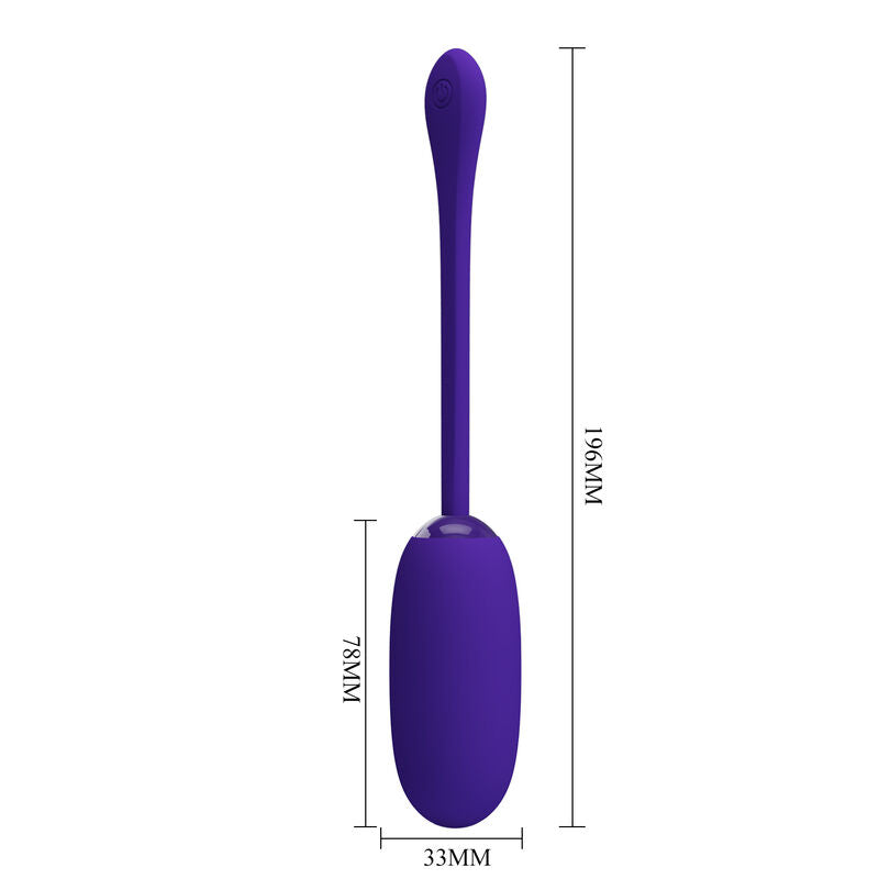 Lila MUNA VIBRAATTORI JULIUS, PRETTY LOVE naisten seksilelu, kuvassa. Kestävä ja ergonominen seksivibraattori.