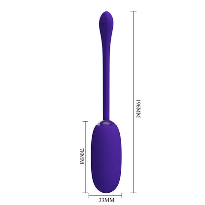 Lila MUNA VIBRAATTORI JULIUS, PRETTY LOVE naisten seksilelu, kuvassa. Kestävä ja ergonominen seksivibraattori.