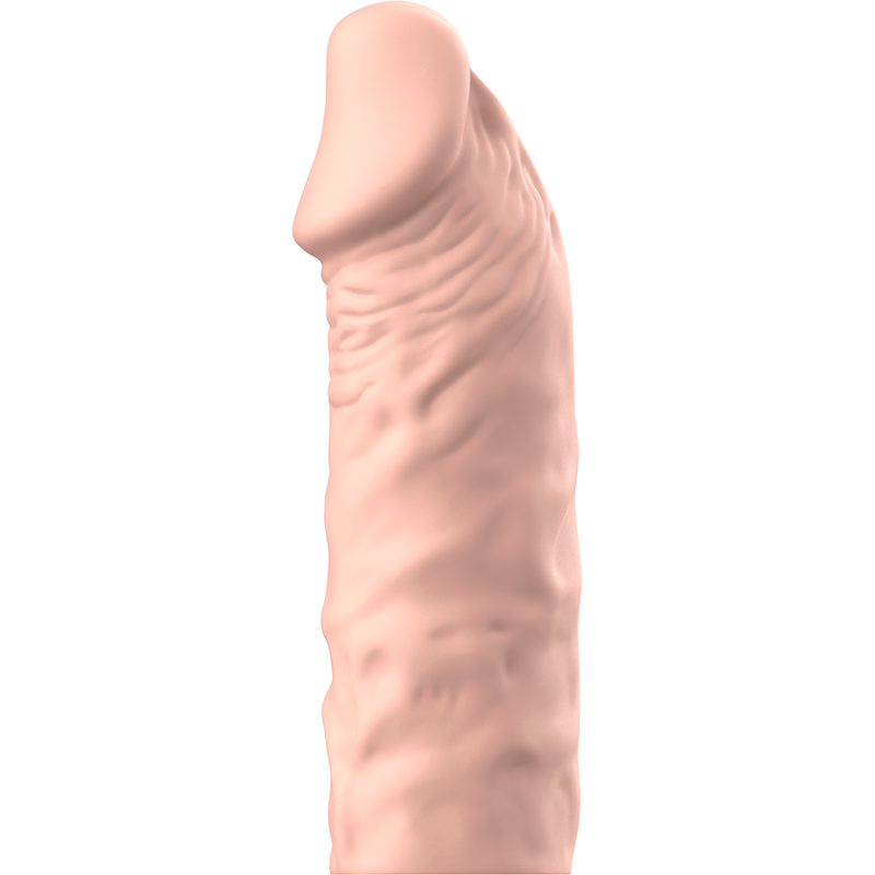 VIRILXL Penisjatke, pehmeä ja muotoiltu lisälaite penisjatke, joka tarjoaa lisää pituutta ja pitoa seksuaaliseen nautintoon.