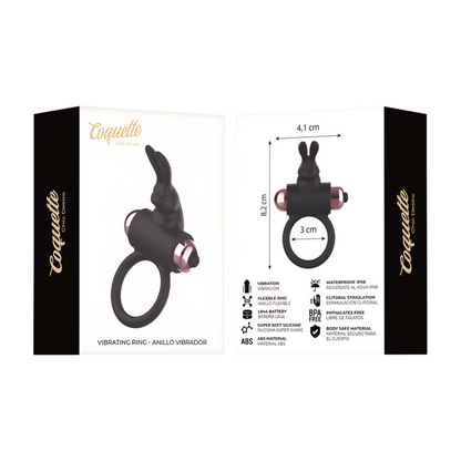 COQUETTE TOYS Penisrengas vibraattorilla, elastinen ja värikäs seksilelu penisrenkaaksi ja stimulaatioon.