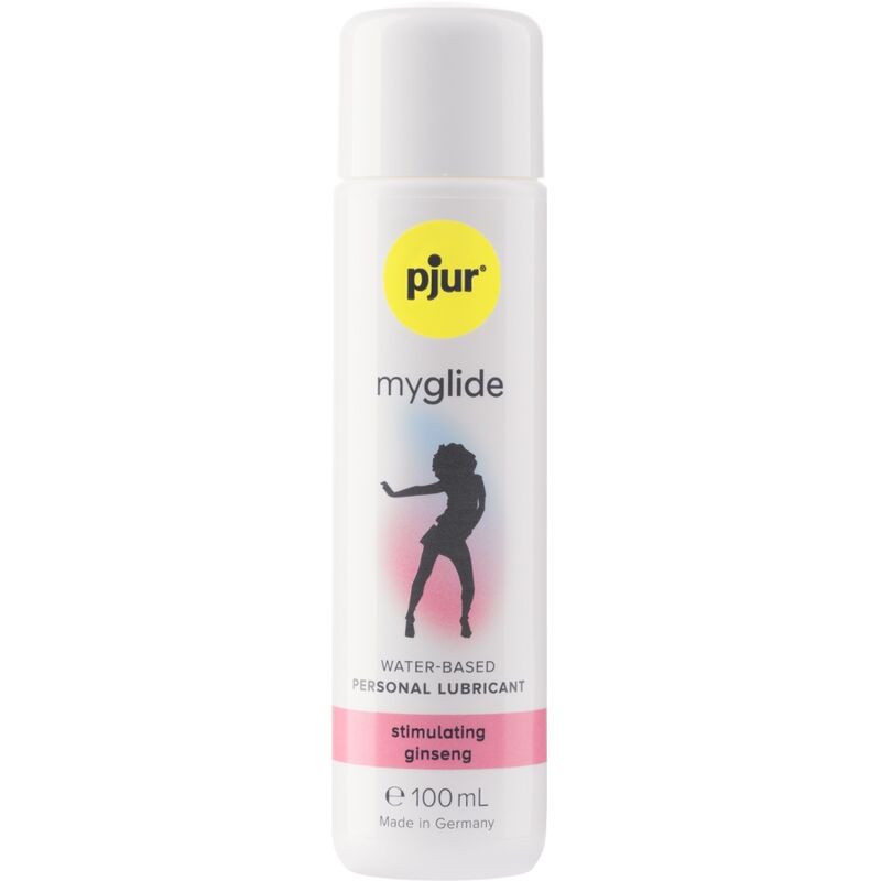 Lämmitettävä pjur MyGlide liukuvoide 100ml, silkkinen ja miellyttävä kosketus, sopii intiimiin käyttöön.