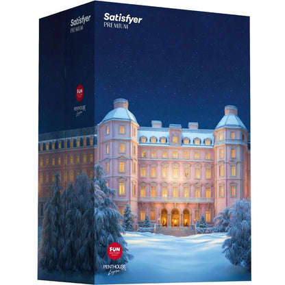 Satisfyer Joulukalenteri Premium 2025 featuring an elegant design with numbered compartments for festive surprises.