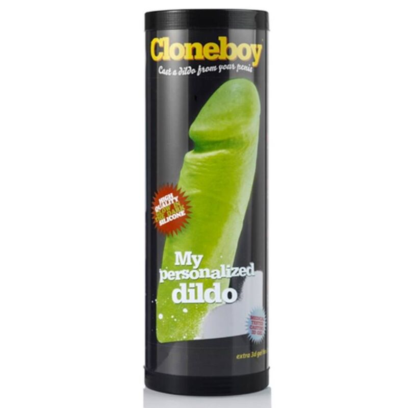 Naisten seksilelu, CLONEBOY TEE OMA DILDO, realistinen dildo, valkoinen väri, kuvassa esillä laidasta ja tekstuuria.