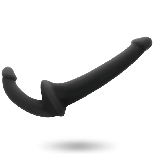Kaksiportainen strapless TUPLADILDO ADDICTED TOYS dildo, sileä ja joustava, sopii henkilökohtaiseen käyttöön.