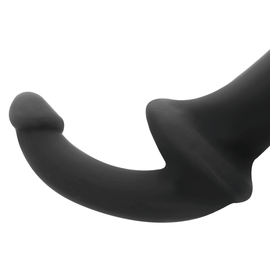 Kaksinapainen strap-on dildo ADDICTED TOYS -merkkinen, strapless ja realistinen dildo kuvassa.