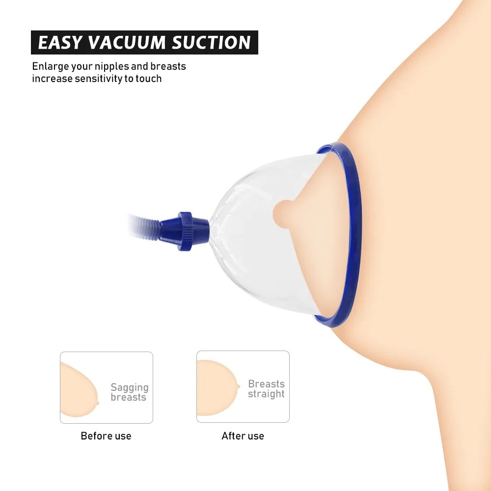 Pleasurez naisten vagina ja nänni pumppu seksilelu, realistinen muotoilu ja helppokäyttöinen pumppulaite.