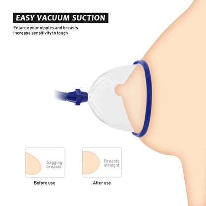 Pleasurez naisten vagina ja nänni pumppu seksilelu, realistinen muotoilu ja helppokäyttöinen pumppulaite.