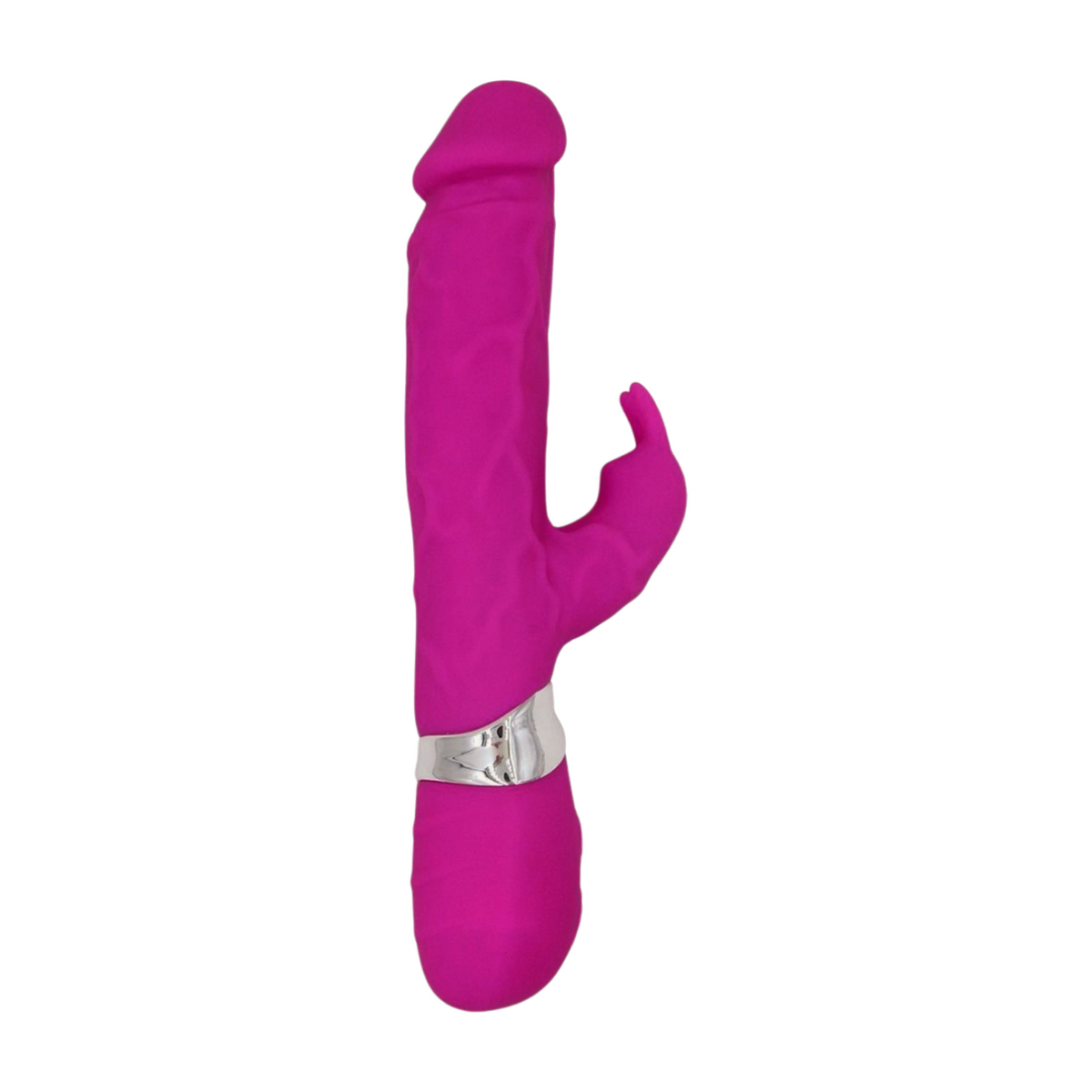 VIBRAATTORI DILDO X7 RABBIT PLEASUREZ, musta naisten seksilelu, vibraattori ja dildo yhdistelmä, kuvassa näkyvä seksilelu.