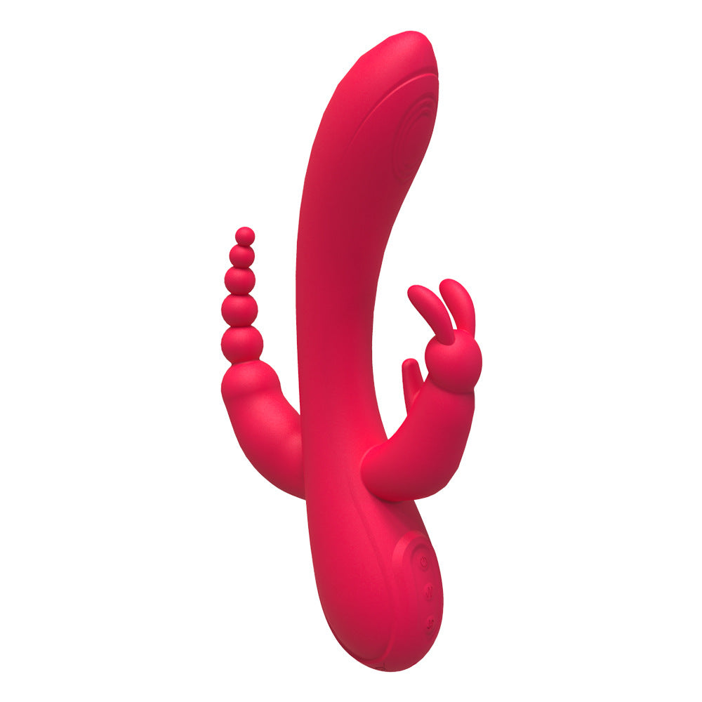 Mustavalkoinen VIBRAATTORI PURE FUN 3 PLEASUREZ naisten seksilelu, sileä ja ergonominen seksiväline.