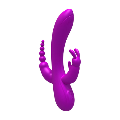 Mustavalkoinen PLEASUREZ Pure Fun 3 naisten seksilelun vibraattori, tyylikäs ja ergonominen seksiväline.